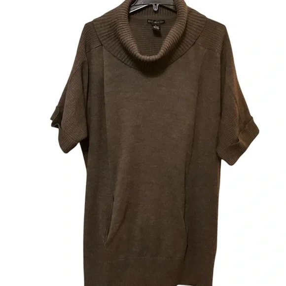 SOLD Design History Mocha Mousse Cowlneck Oversized Pocket Sweater - Picture 1 of 8